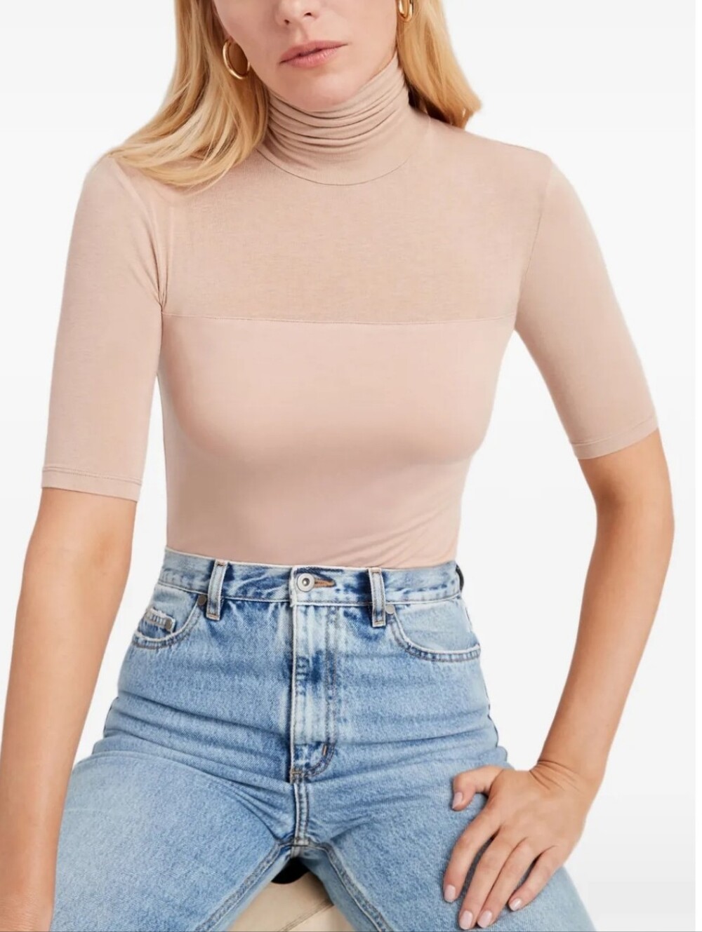 Marcella Niko Sheer-Eck Top Size XS